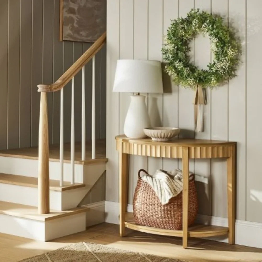 1/ Small Woven Basket with Handles - Threshold  Studio McGee